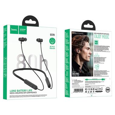 Bluetooth навушники Hoco ES70 Armour neck-mounted Black фото №2