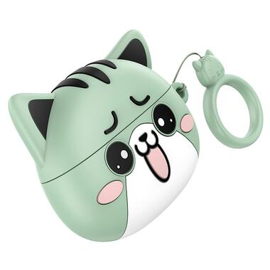 Бездротові TWS навушники Hoco EW48 Mint Cat фото №1