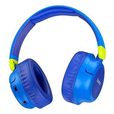 Накладні бездротові навушники Hoco W43 Adventure Blue фото №1
