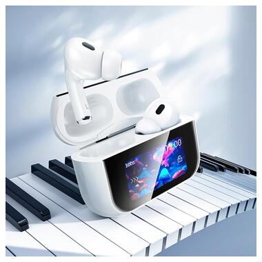 Наушники Hoco Bright true wireless ANC touch screen BT headset EW79 белые фото №7