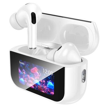 Наушники Hoco Bright true wireless ANC touch screen BT headset EW79 белые фото №1
