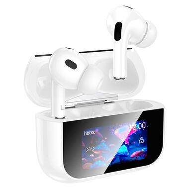 Наушники Hoco Bright true wireless ANC touch screen BT headset EW79 белые фото №2