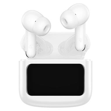 Наушники HOCO Cool color true wireless BT headset with touch screen EQ14 белые фото №2