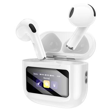 Наушники HOCO Cool color true wireless BT headset with touch screen EQ14 белые фото №5