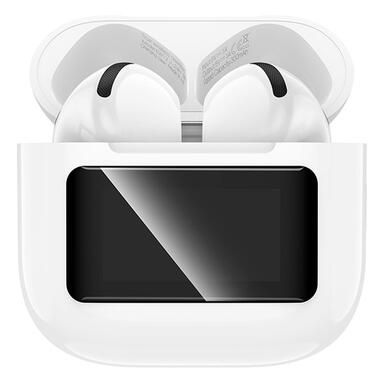 Наушники HOCO Cool color true wireless BT headset with touch screen EQ14 белые фото №3