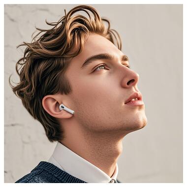 Наушники HOCO Cool color true wireless BT headset with touch screen EQ14 белые фото №9