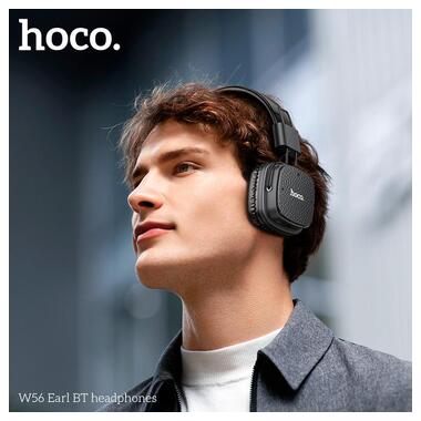 Наушники HOCO Earl BT headphones W56 коричневые фото №5