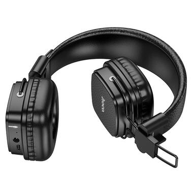 Наушники HOCO Earl BT headphones W56 черные фото №2