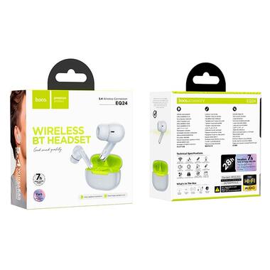 Наушники HOCO Estrella wireless BT headset EQ24 серые фото №3