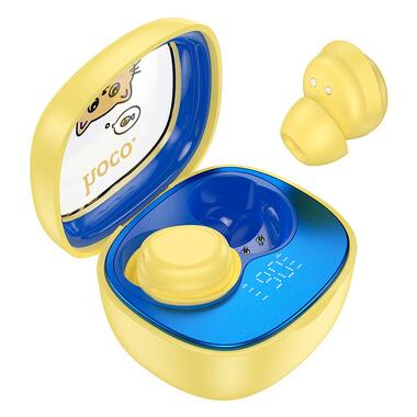 Наушники HOCO Friendly true wireless children BT headset EW111 желтые фото №1