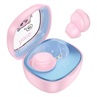 Наушники HOCO Friendly true wireless children BT headset EW111 розовые фото №1