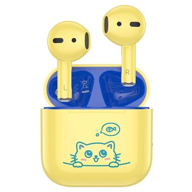 Наушники HOCO Friendly true wireless children BT headset EW112 желтые фото №2