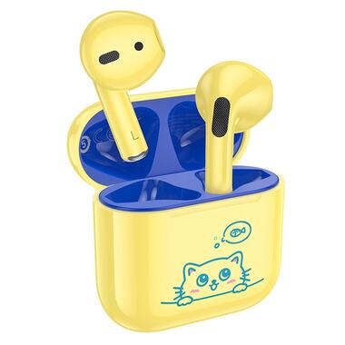 Наушники HOCO Friendly true wireless children BT headset EW112 желтые фото №1