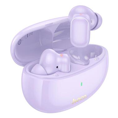 Наушники HOCO Praise true wireless ANC noise cancelling BT headset EQ17 фиолетовые фото №1