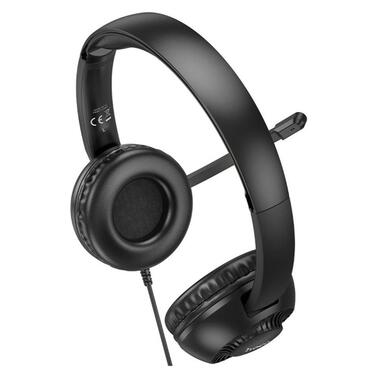 Наушники HOCO Pure headphones W112 черные фото №4