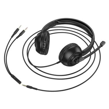 Наушники HOCO Pure headphones W112 черные фото №6