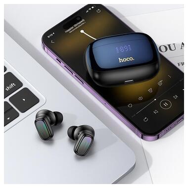 Наушники HOCO Rhyme true wireless ANC + ENC noise reduction BT headset EQ20 черные фото №4