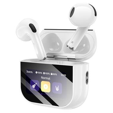 Наушники HOCO Sparkle true wireless touch screen BT headset EW82 белые фото №3