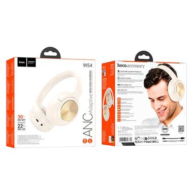 Наушники HOCO Young BT headphones W54 белые фото №2