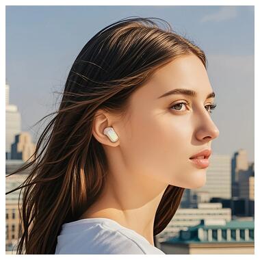 Наушники HOCO Rhyme true wireless ANC + ENC noise reduction BT headset EQ20 белые фото №4