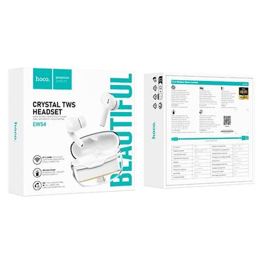 Наушники HOCO Rayo true wireless BT headset EW54 White фото №4
