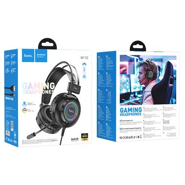 Наушники игровые HOCO W110 Resource gaming headphones Black (6942007634281) фото №2