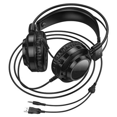 Наушники игровые HOCO W110 Resource gaming headphones Black (6942007634281) фото №4