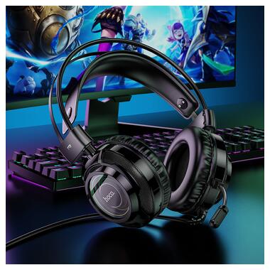Наушники игровые HOCO W110 Resource gaming headphones Black (6942007634281) фото №5