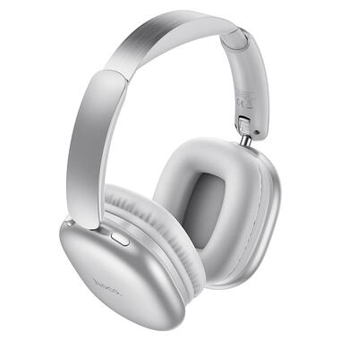 Беспроводные накладные наушники HOCO W73 Graceful BT headphones(App) Silver (6942007674874) фото №3