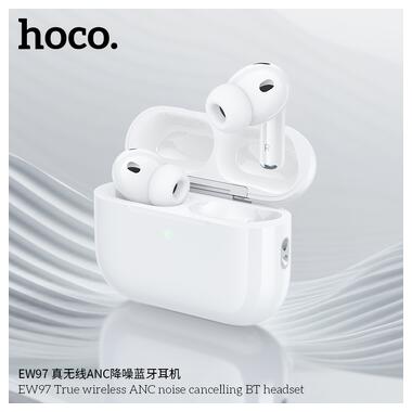 Беспроводные наушники HOCO EW97 True wireless ANC noise reduction BT headset White (6942007673976) фото №9