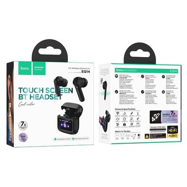 Беспроводные наушники TWS HOCO EQ14 touch screen Black (6942007644105) фото №2