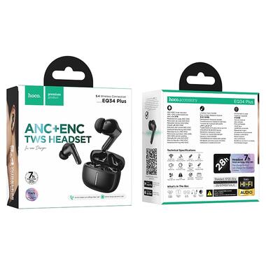 Беспроводные навушники HOCO EQ34 Plus Rima true wireless ANC BT headset(App) (6942007667838) фото №2