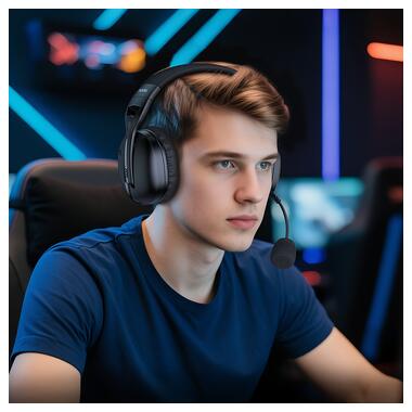 Наушники игровые HOCO W114 Magic four-mode gaming headphones Black (6942007671439) фото №8