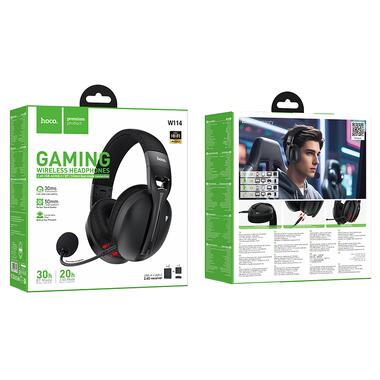 Наушники игровые HOCO W114 Magic four-mode gaming headphones Black (6942007671439) фото №2
