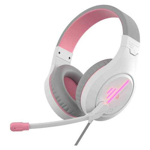Наушники MeeTion Gaming Backlit MT-HP021 White-Pink (26104) фото №2
