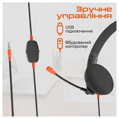 Наушники Meetion HP002U Black/Orange (MT-HP002U-A) фото №6