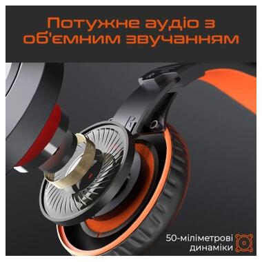 Наушники Meetion HP021 Black/Orange (MT-HP021-A) фото №3