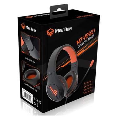 Наушники Meetion HP021 Black/Orange (MT-HP021-A) фото №2