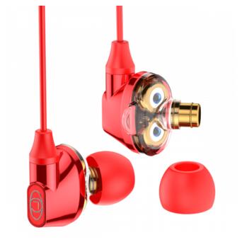Наушники Baseus Encok H10 Dual Moving-coil Wired Control Headset Red (NGH10-09) фото №4