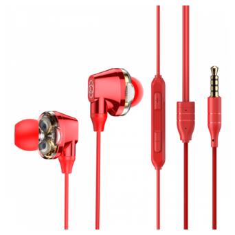 Наушники Baseus Encok H10 Dual Moving-coil Wired Control Headset Red (NGH10-09) фото №5