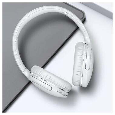 Накладні бездротові навушники Baseus Encok Wireless headphone D02 Pro (NGTD01030) White фото №8