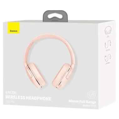 Навушники Baseus Encok Wireless headphone D02 Pro Pink фото №5