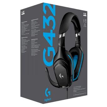 Навушники Logitech G432 7.1 Surround Sound Wired Gaming Headset (981-000770) фото №5