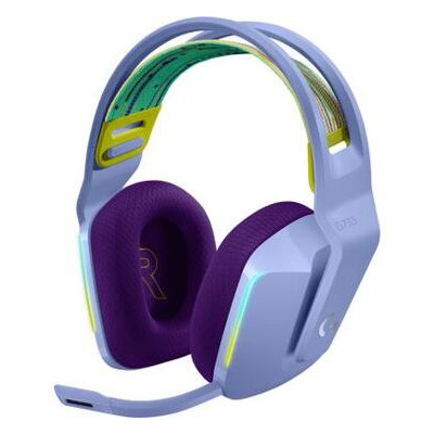 Навушники Logitech G733 Lightspeed Wireless RGB Gaming Headset Lilac (981-000890) фото №1