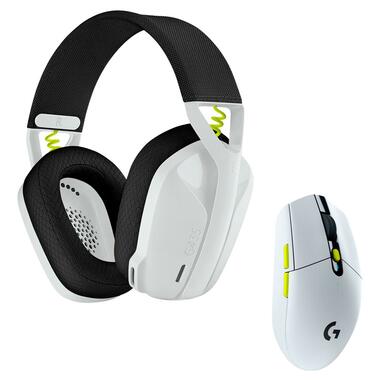 Комплект навушники Logitech G435SE + мишка G305SE Wireless White (981-001162, 981-001161) фото №1