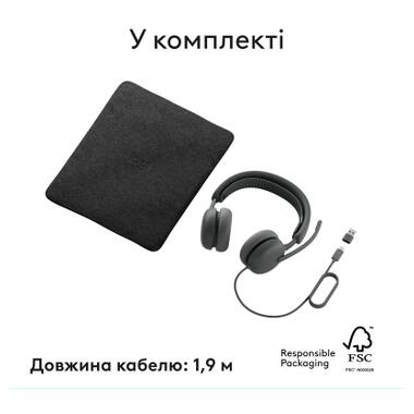 Наушники Logitech Zone Wired 2 for Business USB Graphite (981-001615) фото №11