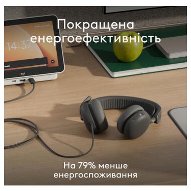 Наушники Logitech Zone Wired 2 for Business USB Graphite (981-001615) фото №8