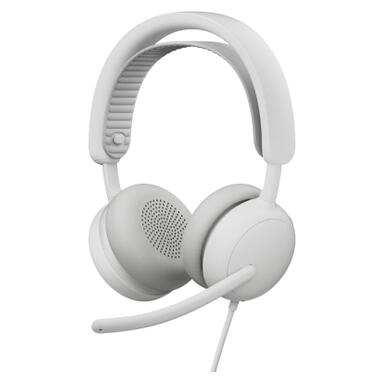 Наушники Logitech Zone Wired 2 USB White (981-001621) фото №1