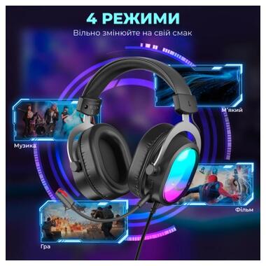 Наушники Fifine H16 7.1 RGB Black (H16) фото №11