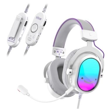 Наушники Fifine H16 7.1 RGB White (H16W) фото №2